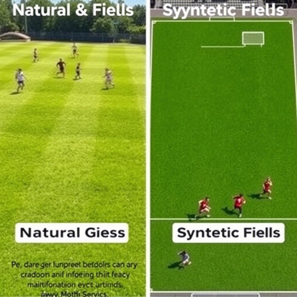 Campos Gramados vs Campos Sintéticos Diferenças,